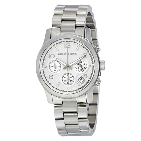 michael kors mk5076 runway silver ladies bracelet watch|Michael Kors silver runway watch.